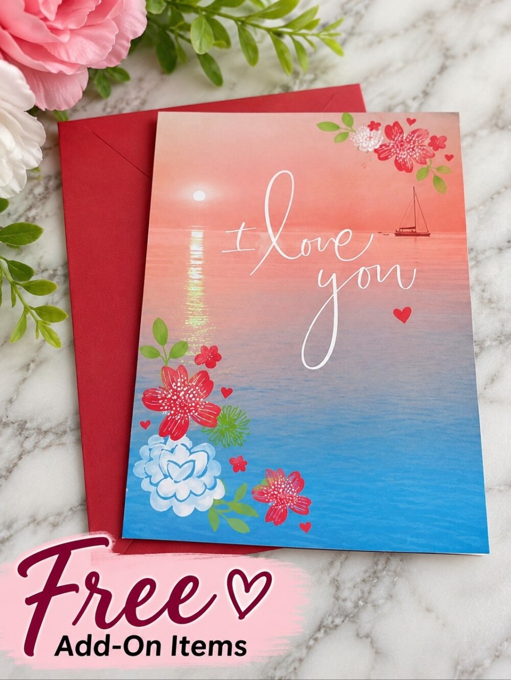 Free With Purchase Romantic Valentine Card